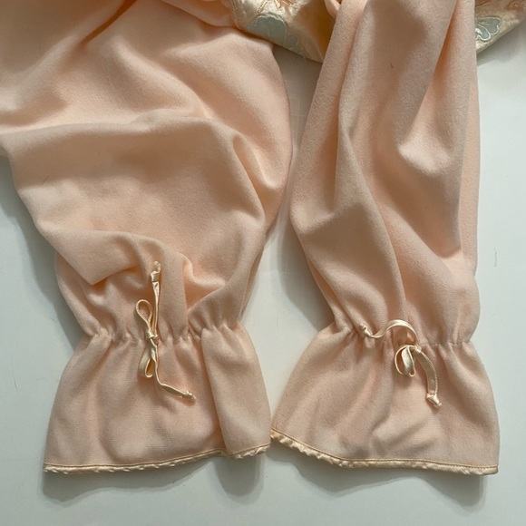 Vintage ILISE STEVENS pink cotton, satin feel pajama Nightgown Size women’s M - Picture 11 of 16